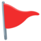 Triangular Flag emoji on Messenger